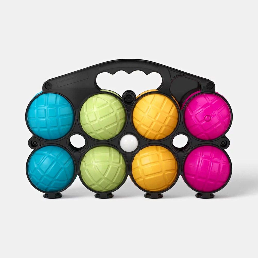 Sun Squad Bocce Ball Set 8pc Colorful Outdoor Lawn Game NEW